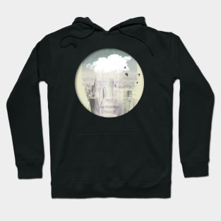 Raining in New York City Double Exposure Hoodie